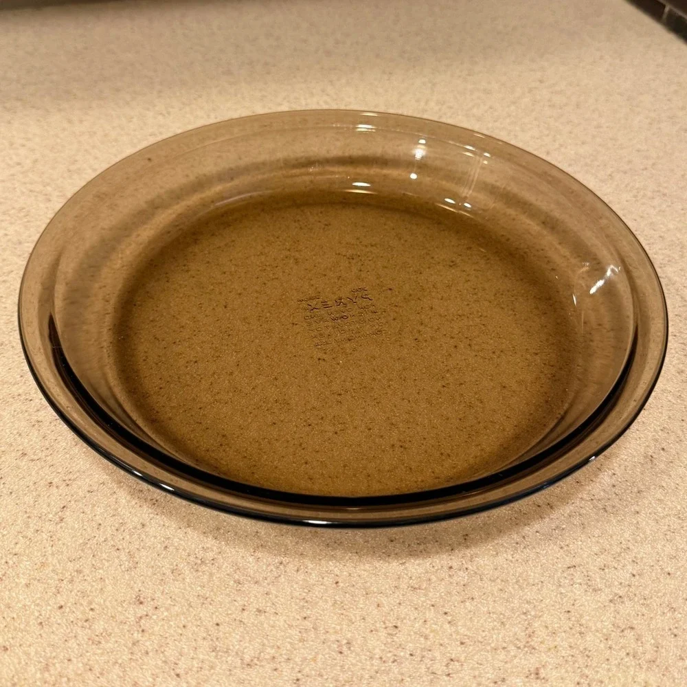 VTG Pyrex Fireside Smoked Amber Glass 9
